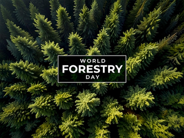 PSD world forestry day background