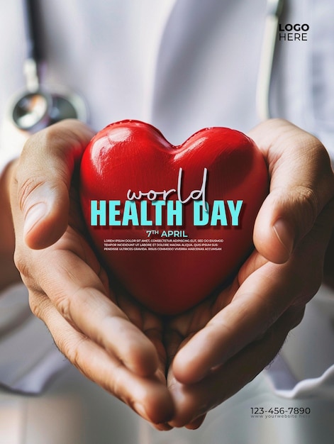 World health day social media post template