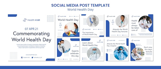 World health day social media post