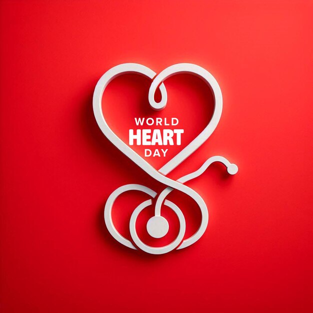 World Heart Day Minimal Design Template