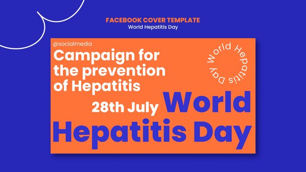 PSD world hepatitis day facebook cover template