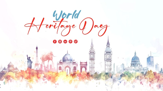 world heritage day banner