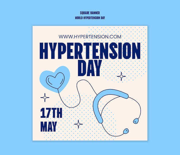 World hypertension day template design