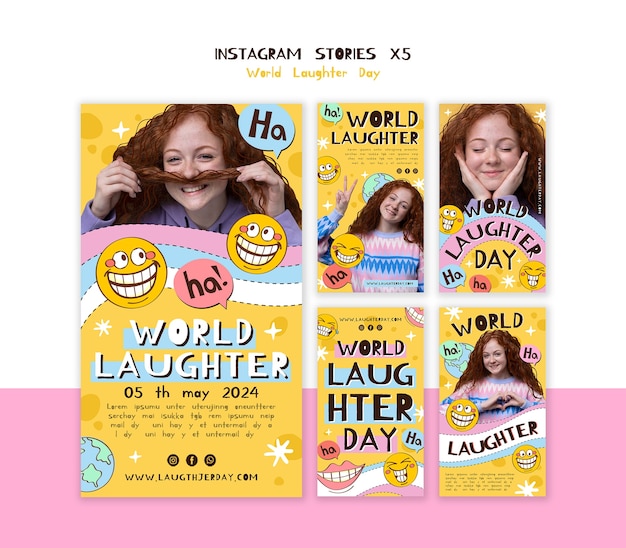 World laughter day template design