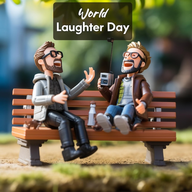 World Laughter Day and World Smile Day Background