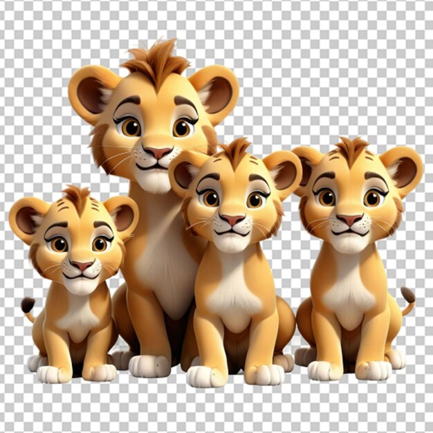 PSD world lion day png illustration