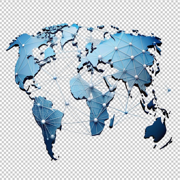 PSD world map global international globalisation concept