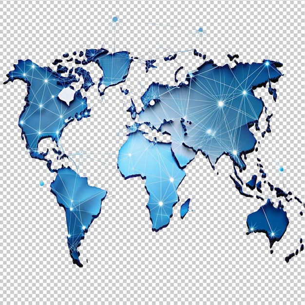 PSD world map global international globalisation concept