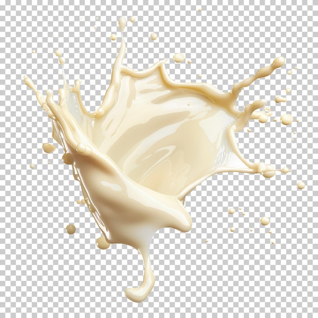 World milk day milk or yogurt splashes flowing cream milk bottle cow isolated png background