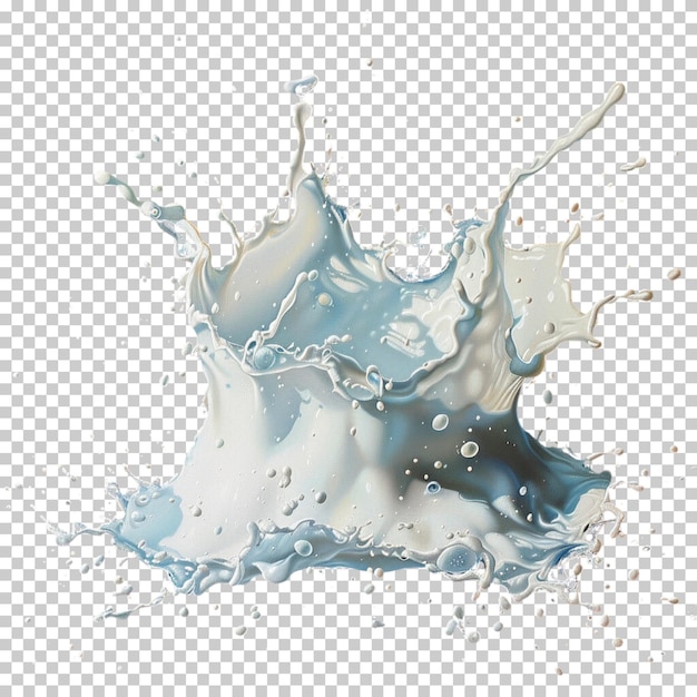 World milk day milk or yogurt splashes flowing cream milk bottle cow isolated png background