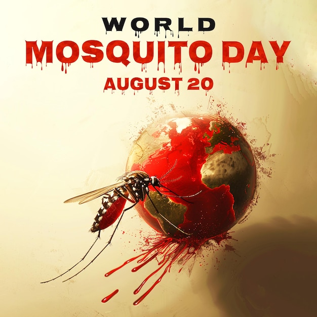 PSD world mosquito day web banner design