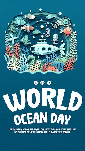 PSD world oceans day poster