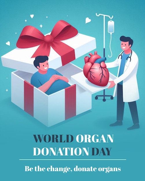 PSD world organ donation day greetings and social media post