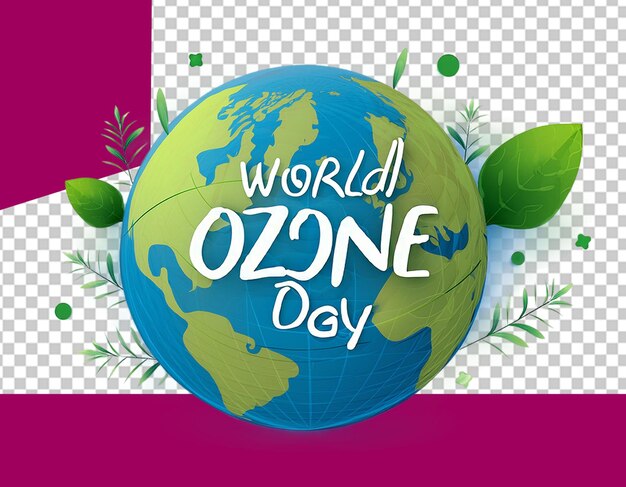 PSD world ozone day png illustration