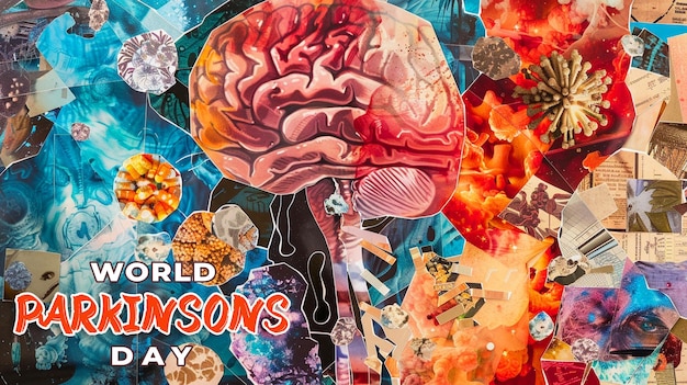 World Parkinsons Awareness Day special poster with a psd background