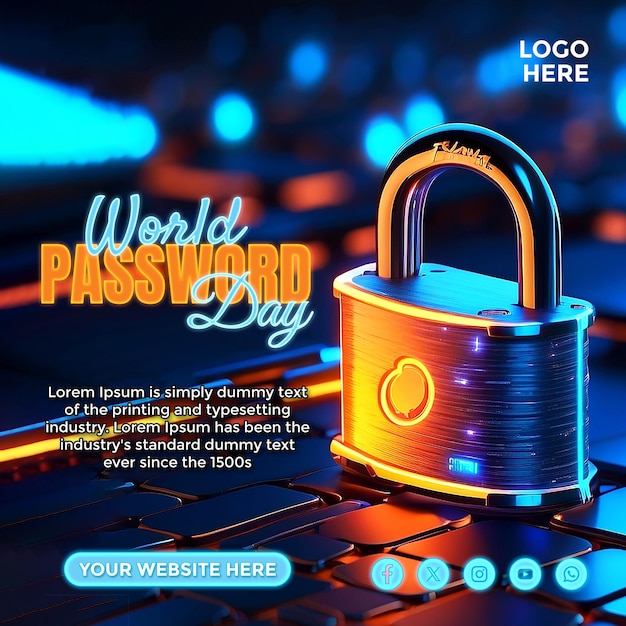 World Password Day social media banner