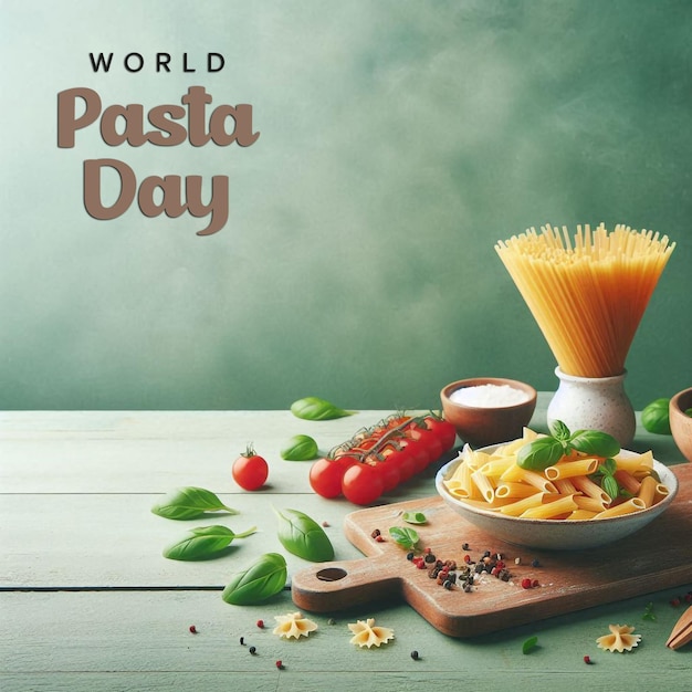 PSD world pasta day psd design template