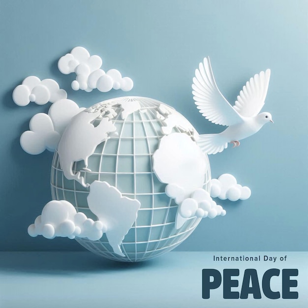 PSD world peace day international peace day psd banner