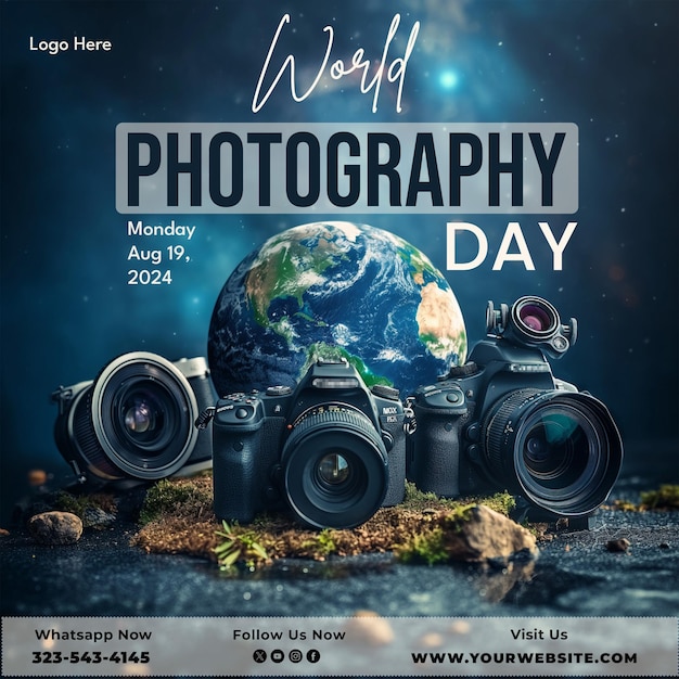 World Photography Day 2024 Instagram posttemplete