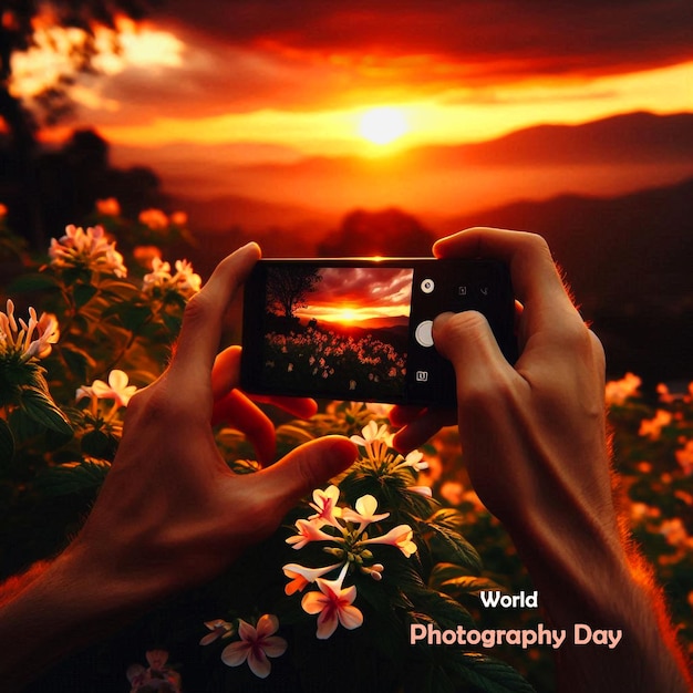 PSD world photography day background