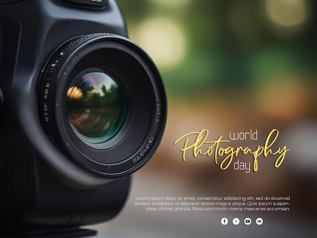 World Photography Day Design Poster