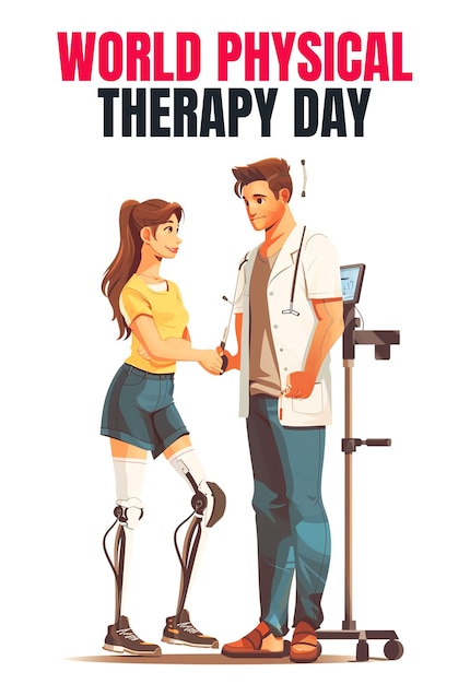 PSD world physical therapy day poster template