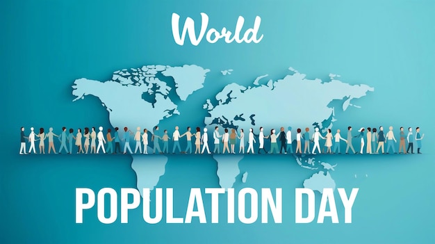 World Population Day Poster Concept 11July Overcrowded overloaded explosion of world population