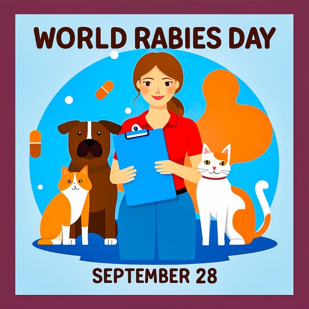 PSD world rabies day awareness banner design