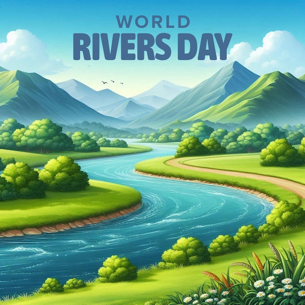 PSD world rivers day psd design for social media