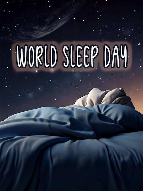 PSD world sleep day background