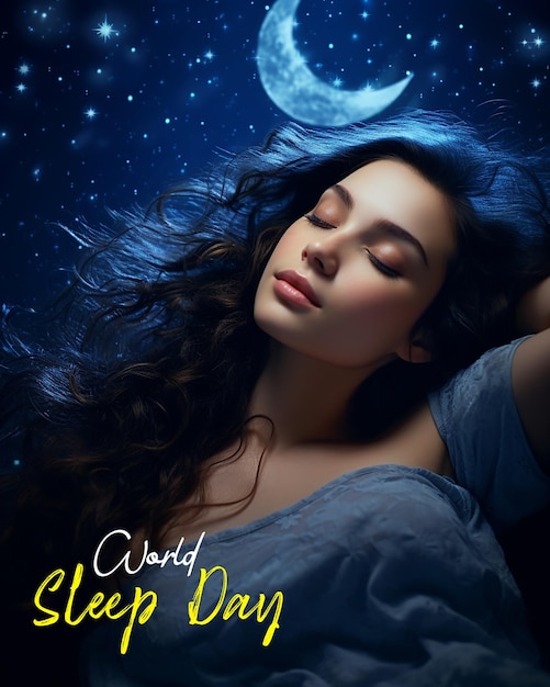 PSD world sleep day social media post design