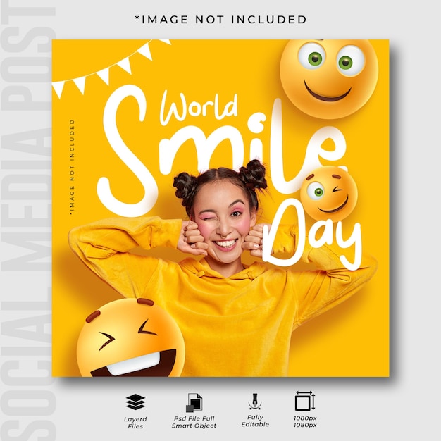 World Smile Day Instagram Post