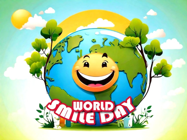 World smile day poster design