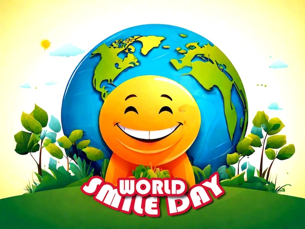 World smile day poster design