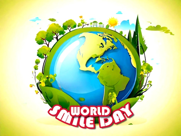 World smile day poster design