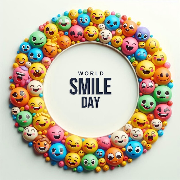 PSD world smile day psd banner design template