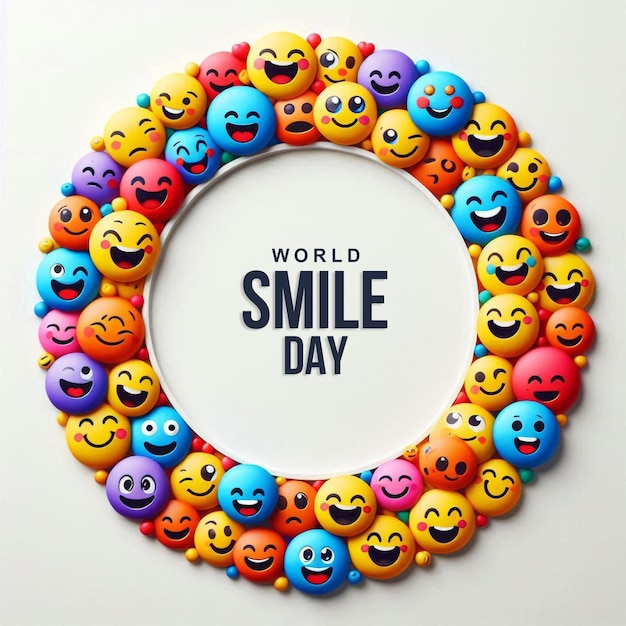 PSD world smile day psd banner design template