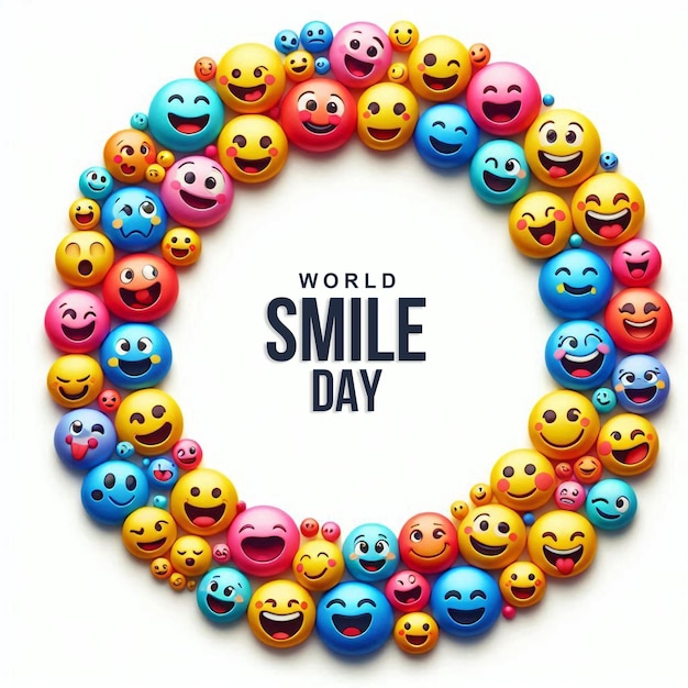 PSD world smile day psd banner design template