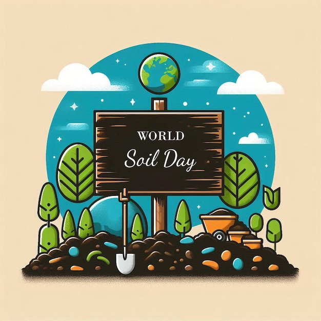 World soil day banner or poster design