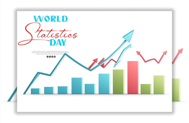 World statistics day template background