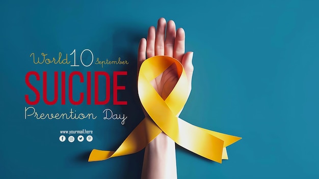 World Suicide Prevention Day Concept templet on September 10 by Ai