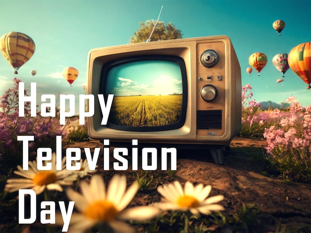 World Television Day Abstact Design