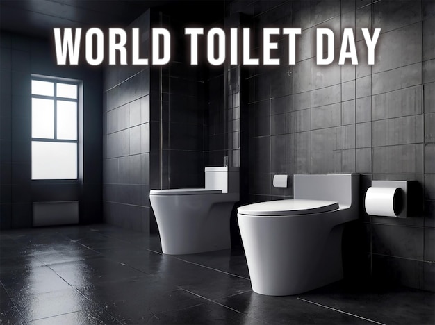 PSD world toilet day background