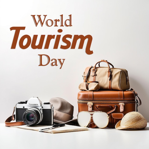 world tourism day background design banner template