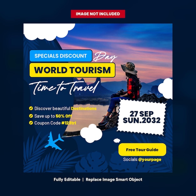 World Tourism Day Socials Template