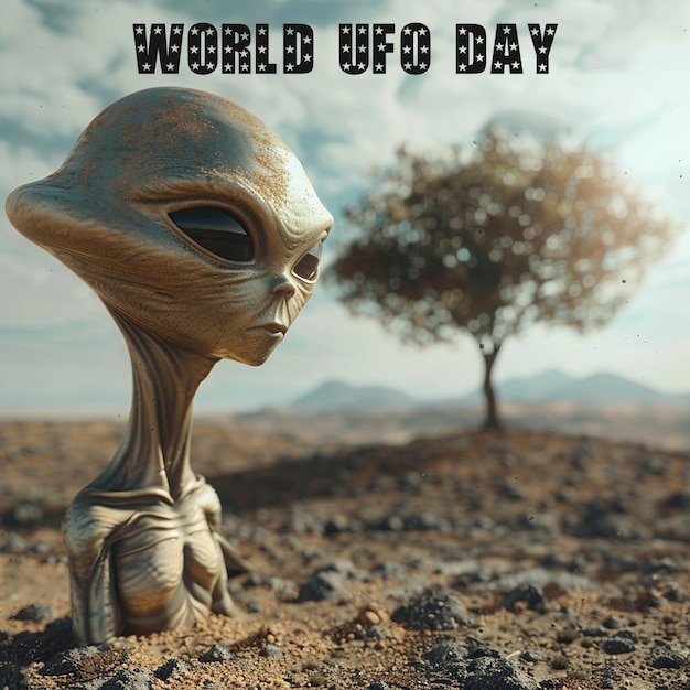 world UFO day background