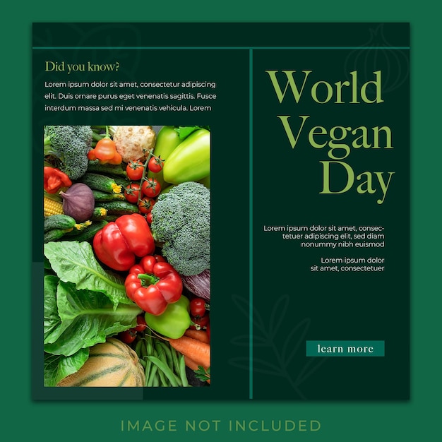 World Vegan Day Social Media Template