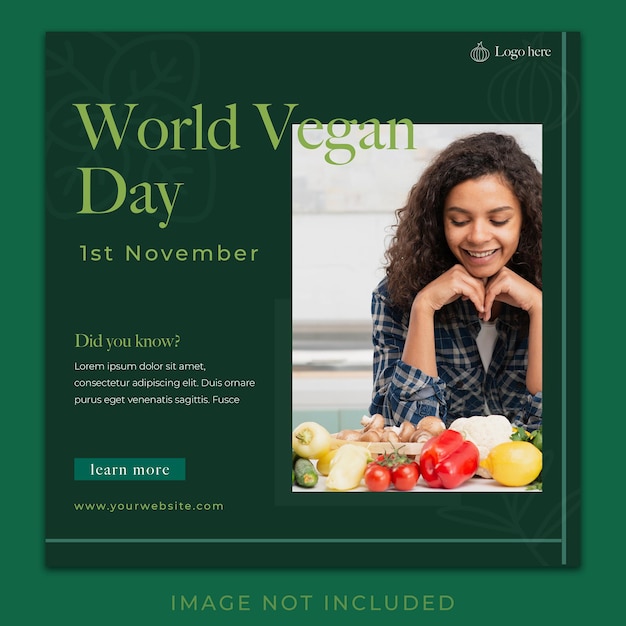 World Vegan Day Social Media Template