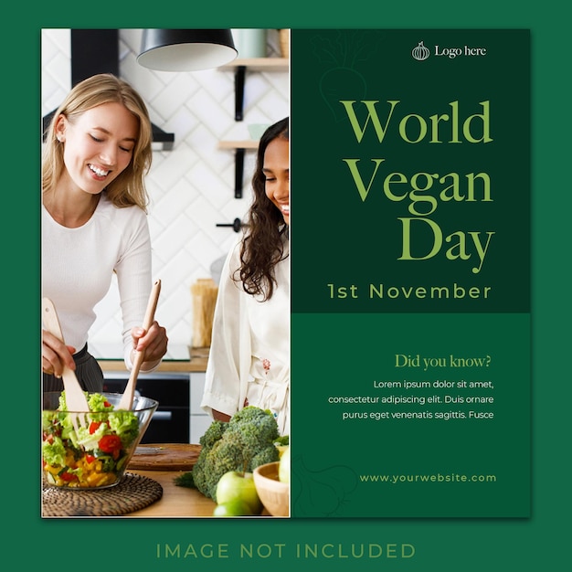 World Vegan Day Social Media Template