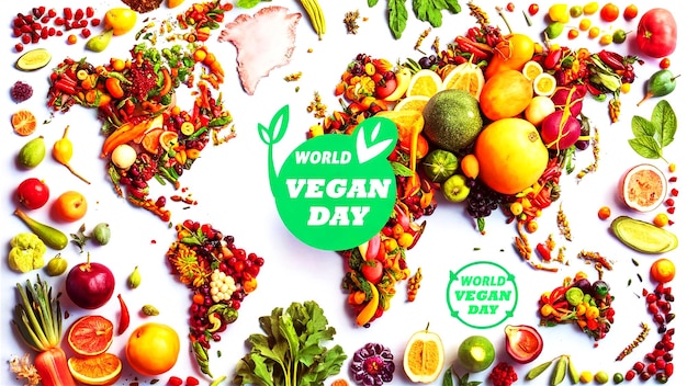 PSD world vegan day template